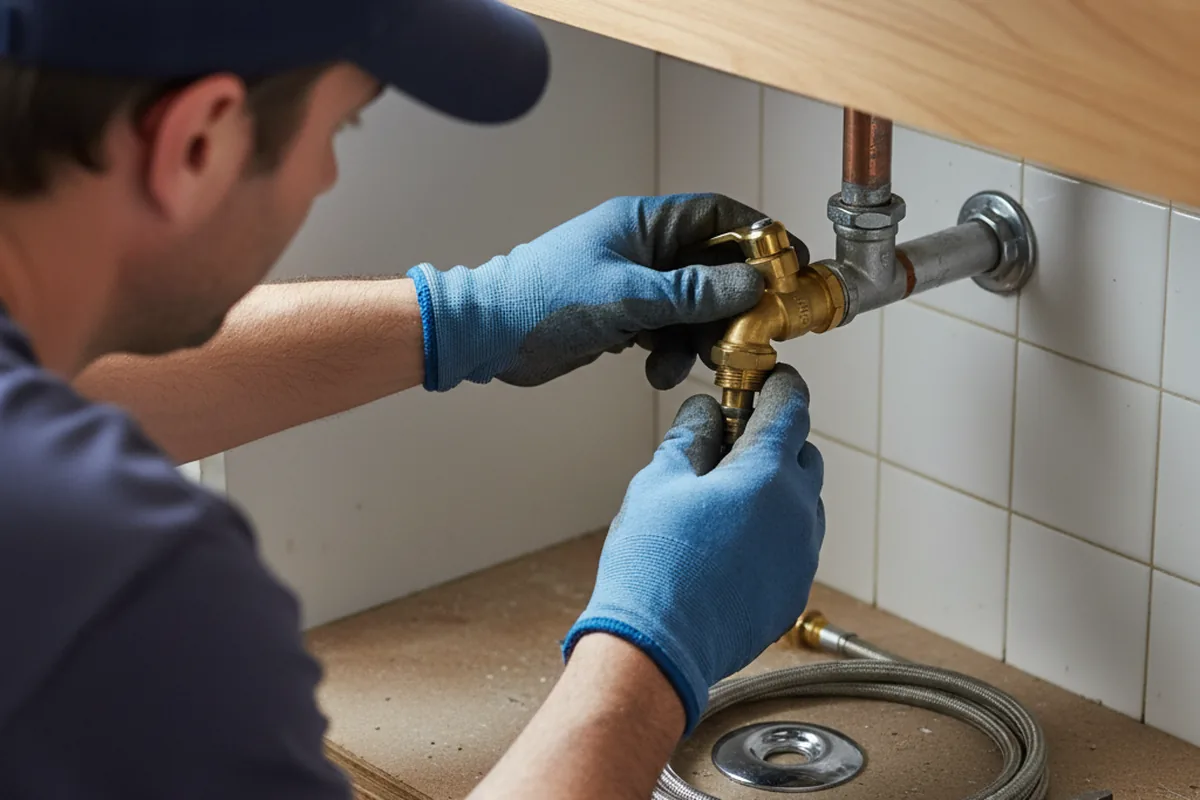 Shutoff valve and fitting work during Repiping in Salina